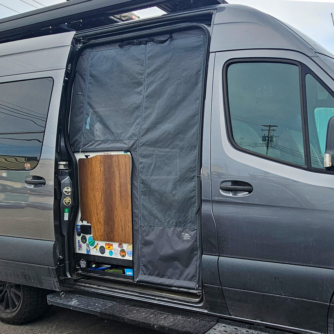 Rolef Magnetic Side Screen Door - Storyteller Overland Mode Sprinter