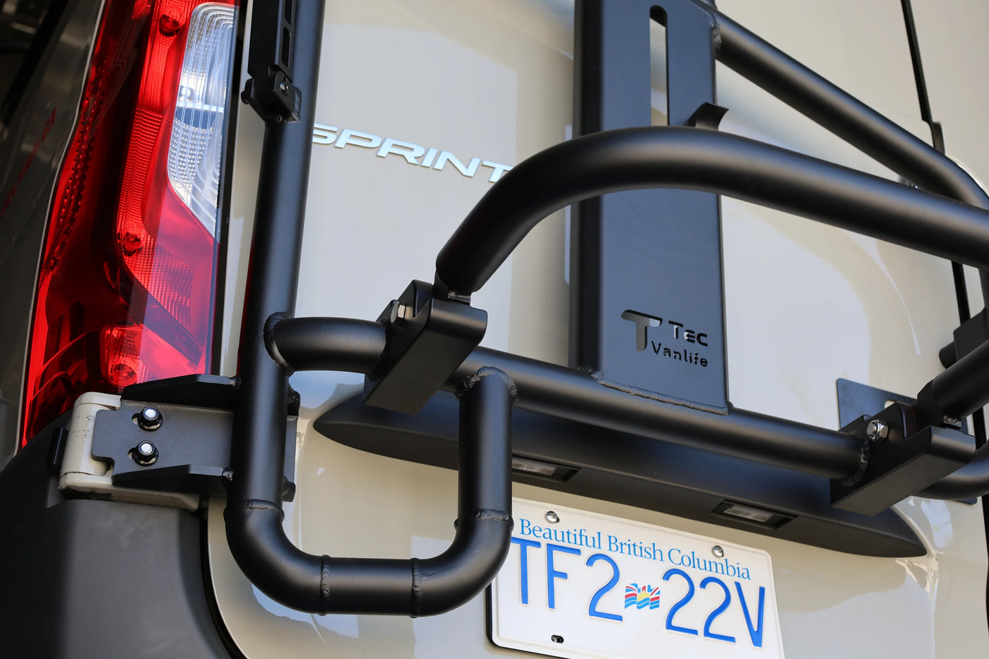 Tec Vanlife Sprinter two-in-one tire ladder carrier - Gen 2 2019-current Sprinter