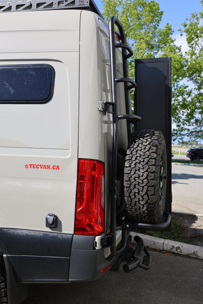 Tec Vanlife Sprinter two-in-one tire ladder carrier - Gen 2 2019-current Sprinter