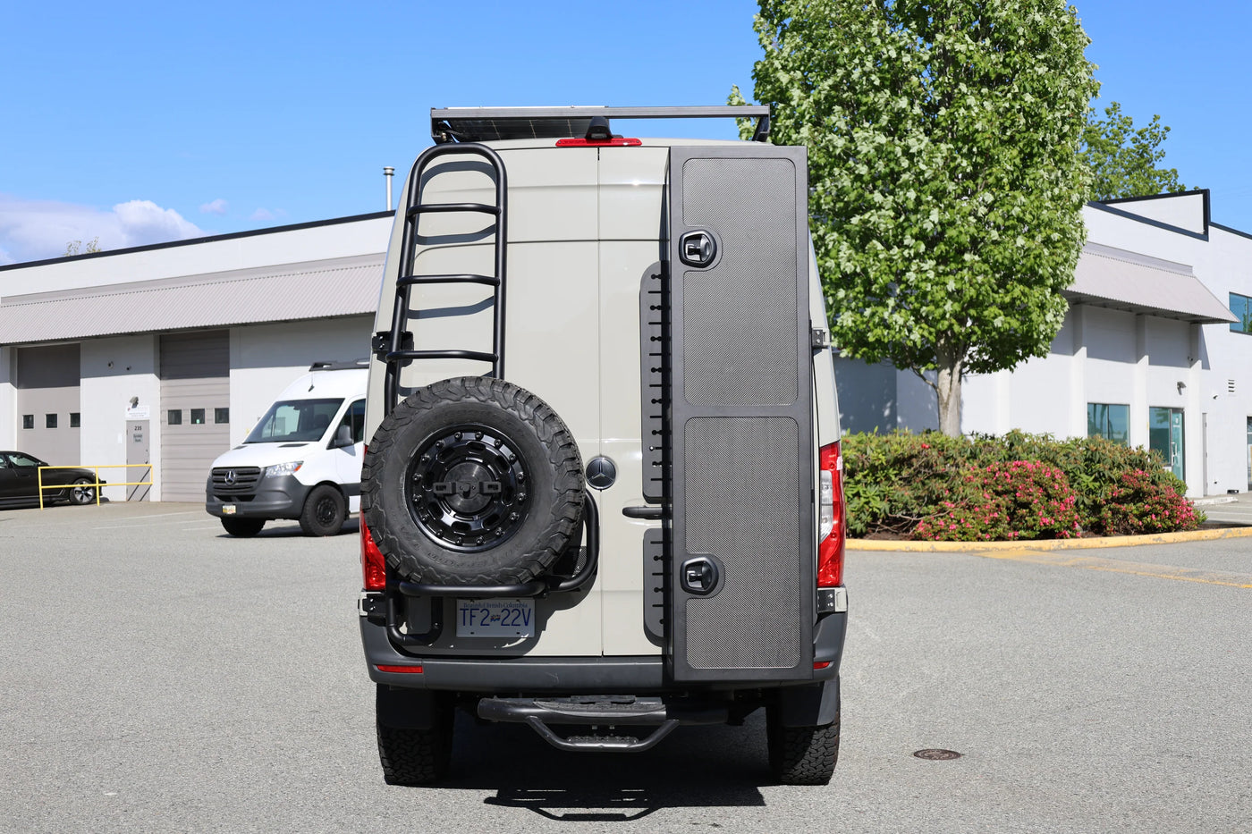 Tec Vanlife Sprinter two-in-one tire ladder carrier - Gen 2 2019-current Sprinter