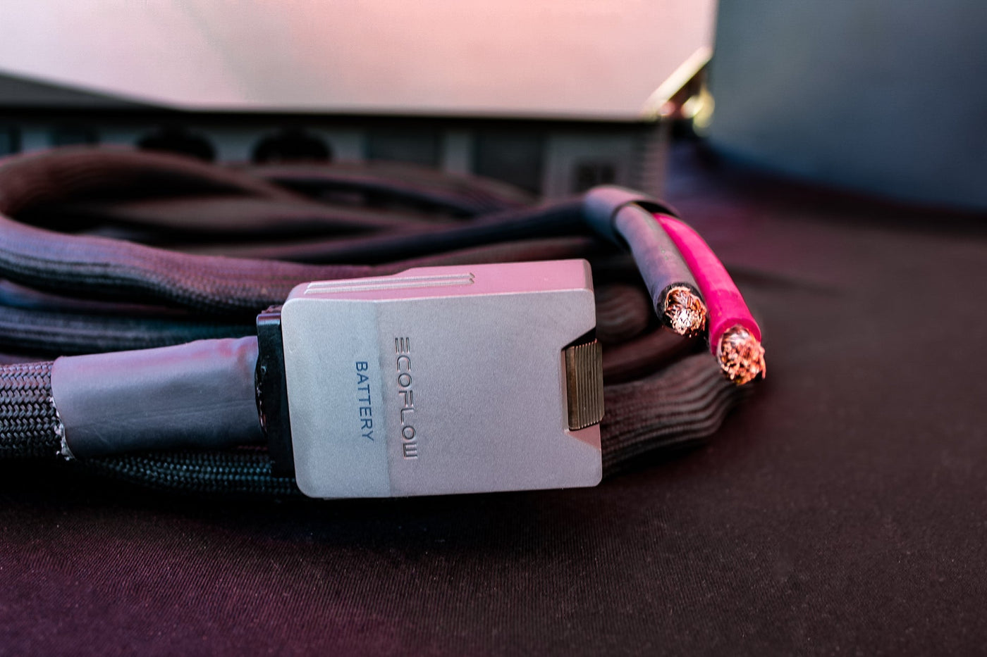 48-Volt Air Conditioner Cable for EcoFlow Power Kits (4-Post to Bare Wire, 20 Foot)