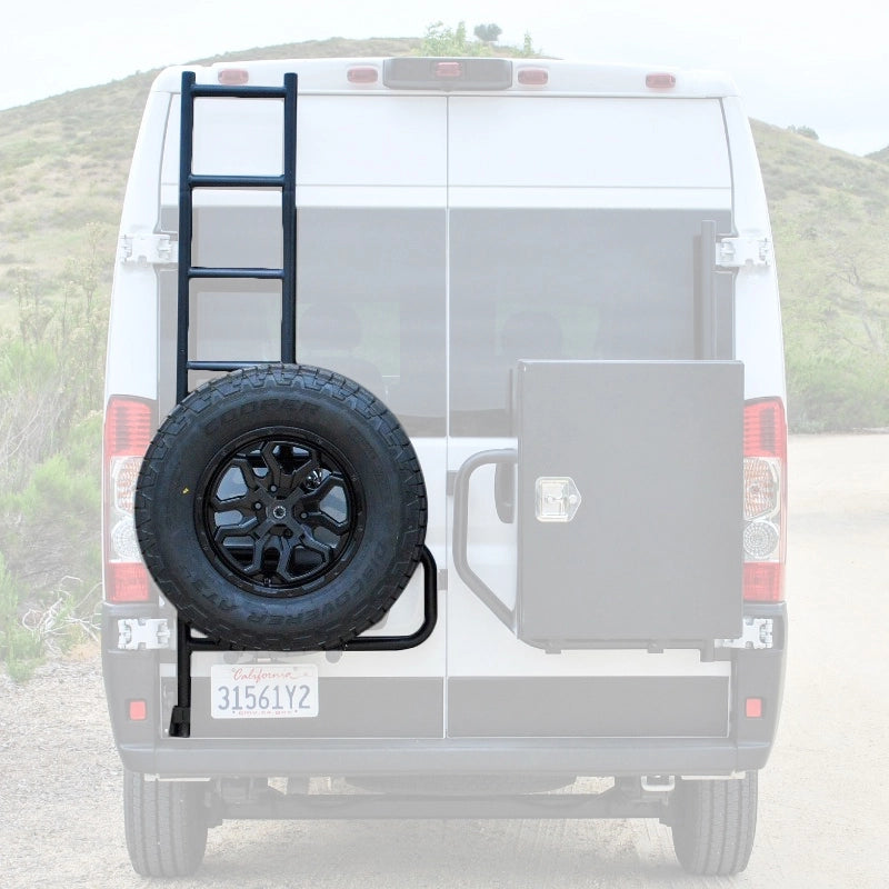ALUMINESS Rear Door Ladder Tire/Box Mount – Ram 2014-23 Promaster