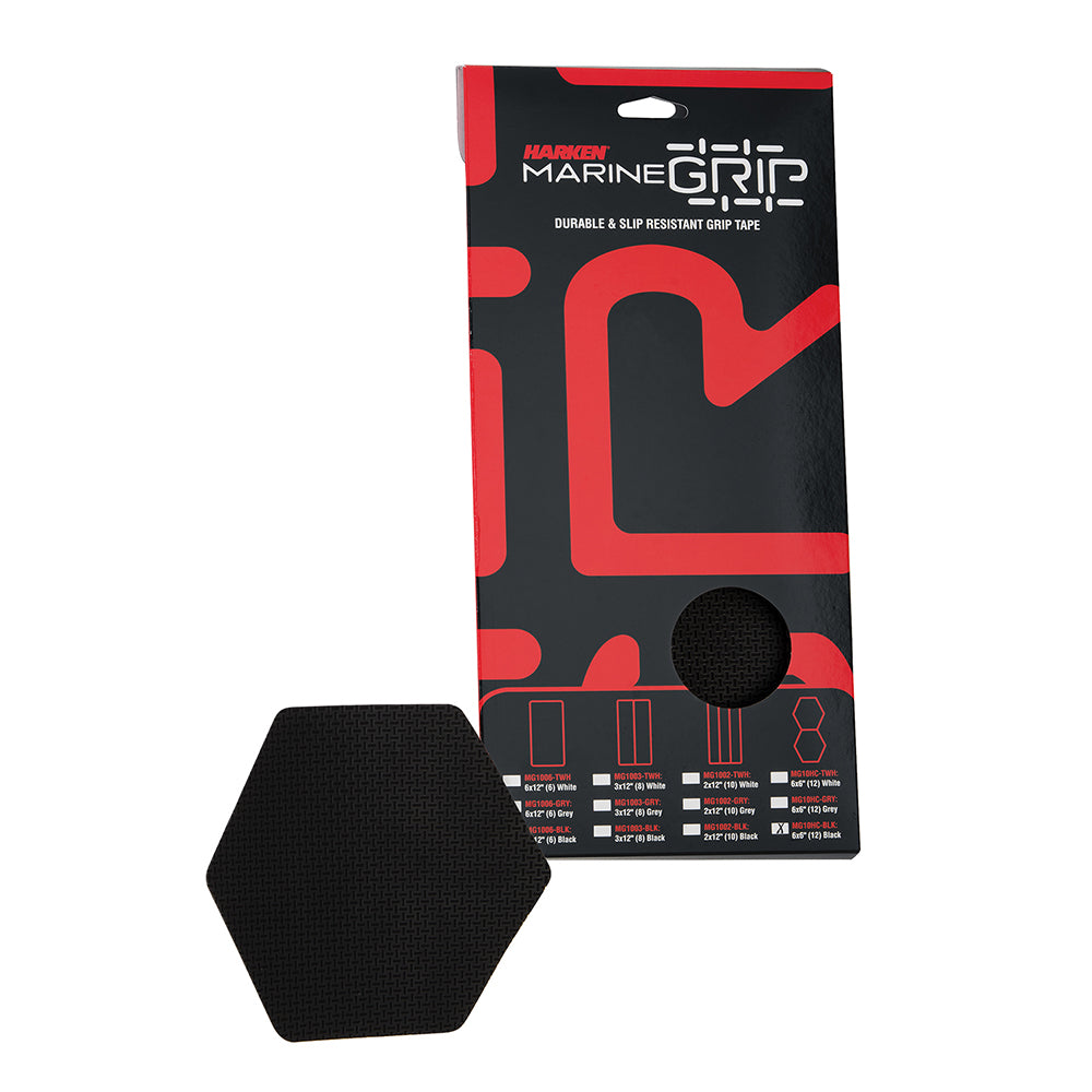 Harken Marine Grip Tape - Honeycomb - Black - 12 Pieces [MG10HC-BLK]