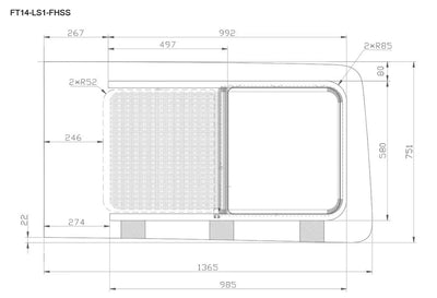 AM Auto Driver Side Sliding Window for Ford Transit | FT14-LS1-FHSS P