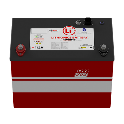 Lithionics Boss 302 12V 310AH E1508 Battery GTX12V310A-E1508-CS200
