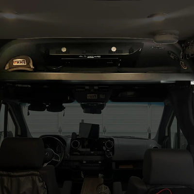2019+ Sprinter Headliner Shelf No Curtain Rod