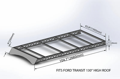Tec Vanlife Ford Transit Modular Roof Rack