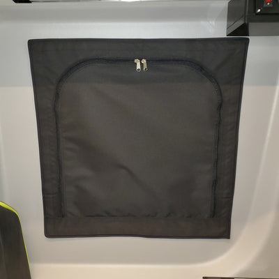 Rolef Window Cover with Screen for Winnebago Revel Above Bench Seat