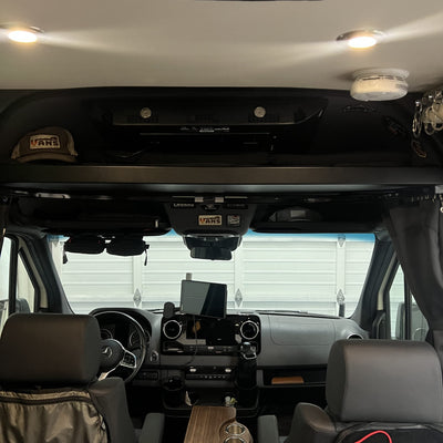 2019+ Sprinter Headliner Shelf No Curtain Rod