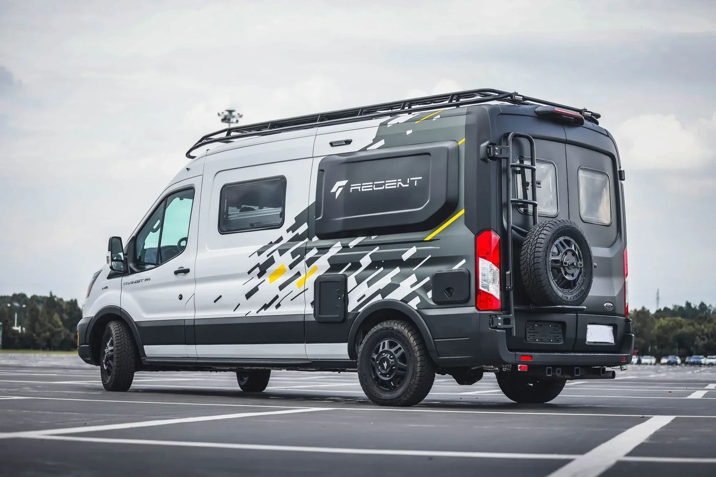 Tec Vanlife Ford Transit Two-in-One Tire Ladder Carrier