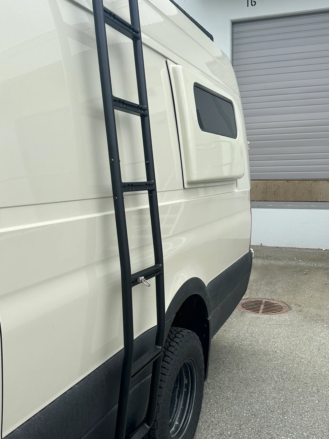 Tec Vanlife Aluminum Side Ladder for Mercedes Sprinter High Roof