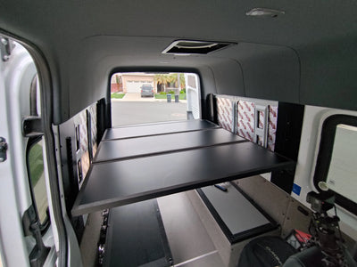 White Top Adventures Mercedes Sprinter Van Platform Bed System