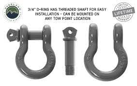 Overland Vehicle Systems (19019903) Recovery Shackle 3/4″ 4.75 Ton (Gray)