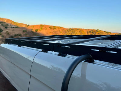 White Top Adventures Mercedes Sprinter 170" High Roof Stealth Roof Rack