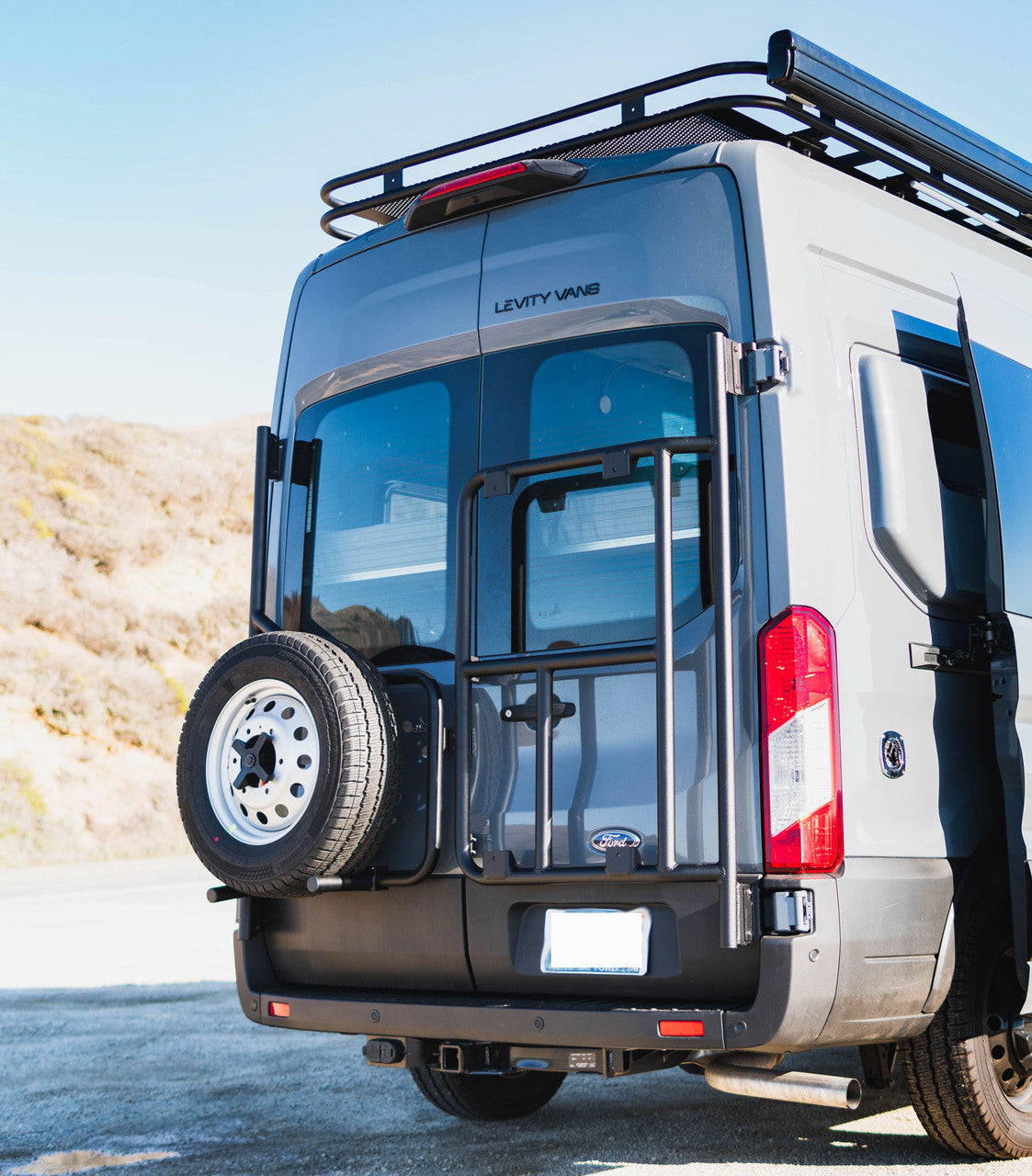 ALUMINESS Rear Door Rack Base Unit – Ford 2015-23 Transit