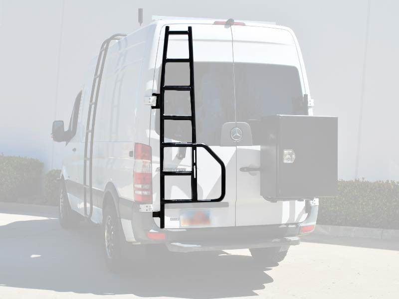 ALUMINESS Rear Door Ladder – Mercedes 2014-18 Sprinter; 2017-18 Revel