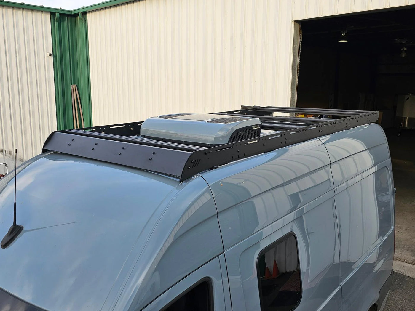 White Top Adventures Strata Mercedes Sprinter 144 High Roof Roof Rack