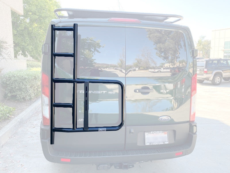 ALUMINESS Rear Door Ladder – Ford 2015-23 Transit