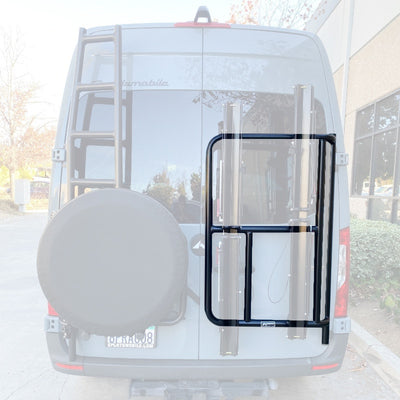 ALUMINESS Vertical Rear Door Bike Rack Combo – Sprinter 2019+ / VS30