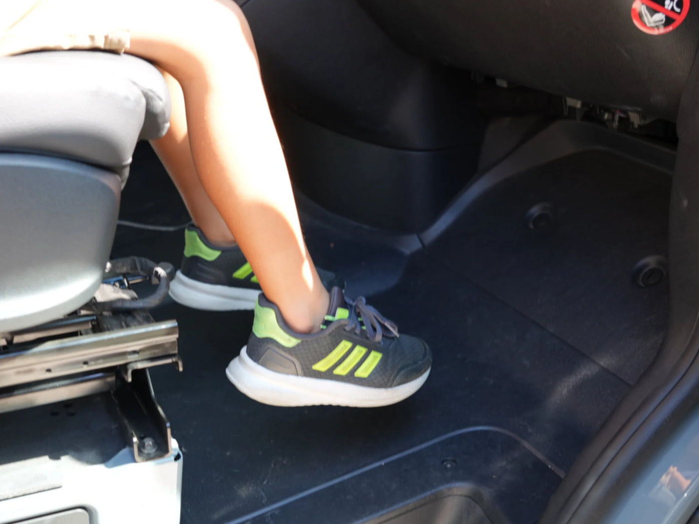 Sprinter van foot platform floor extension storage box