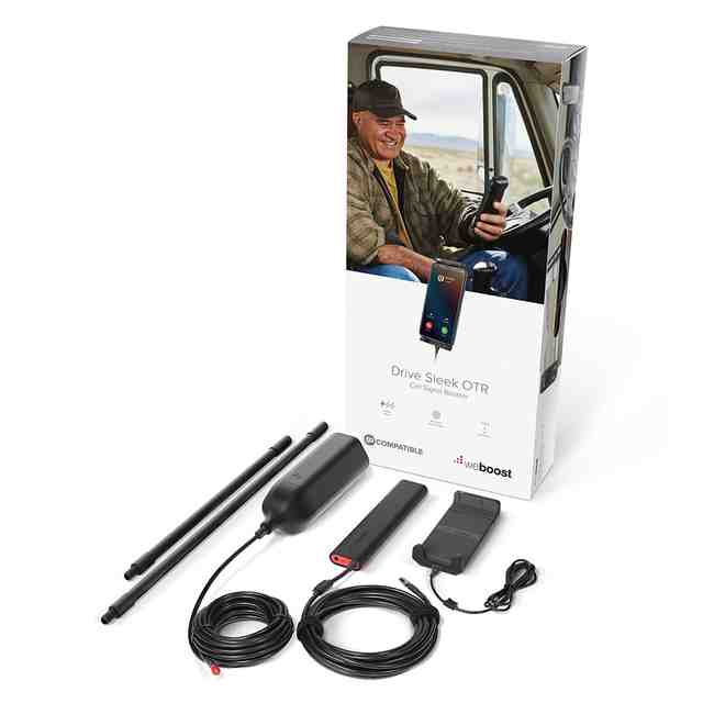weBoost 470235 Drive Sleek OTR Cell Phone Signal Booster for Trucks