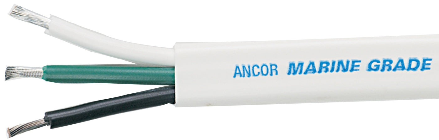 Ancor Triplex Cable, 16/3 AWG (3 x 1mm²), Flat - 500ft