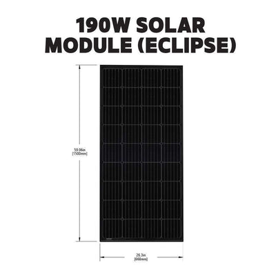 Go Power 190W RIGID Eclipse Solar Panel