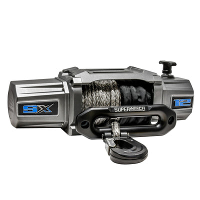 Superwinch 1712201 SX12SR 12V DC 12,000lb Synthetic Rope Winch
