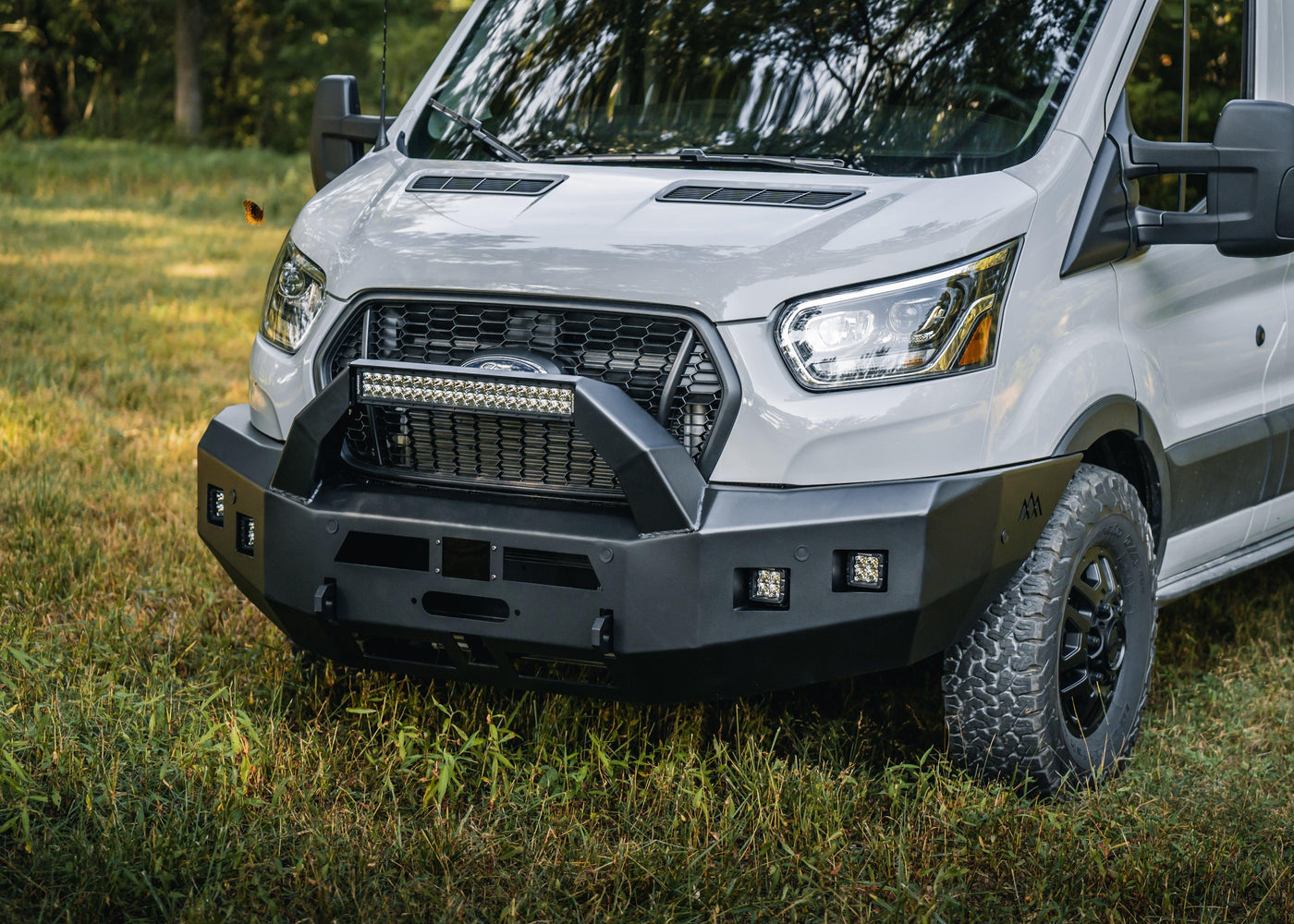 Backwoods Adventure Mods Ford Transit (2020+) Front Bumper [Bull Bar] BWFT6F-103XXIIB