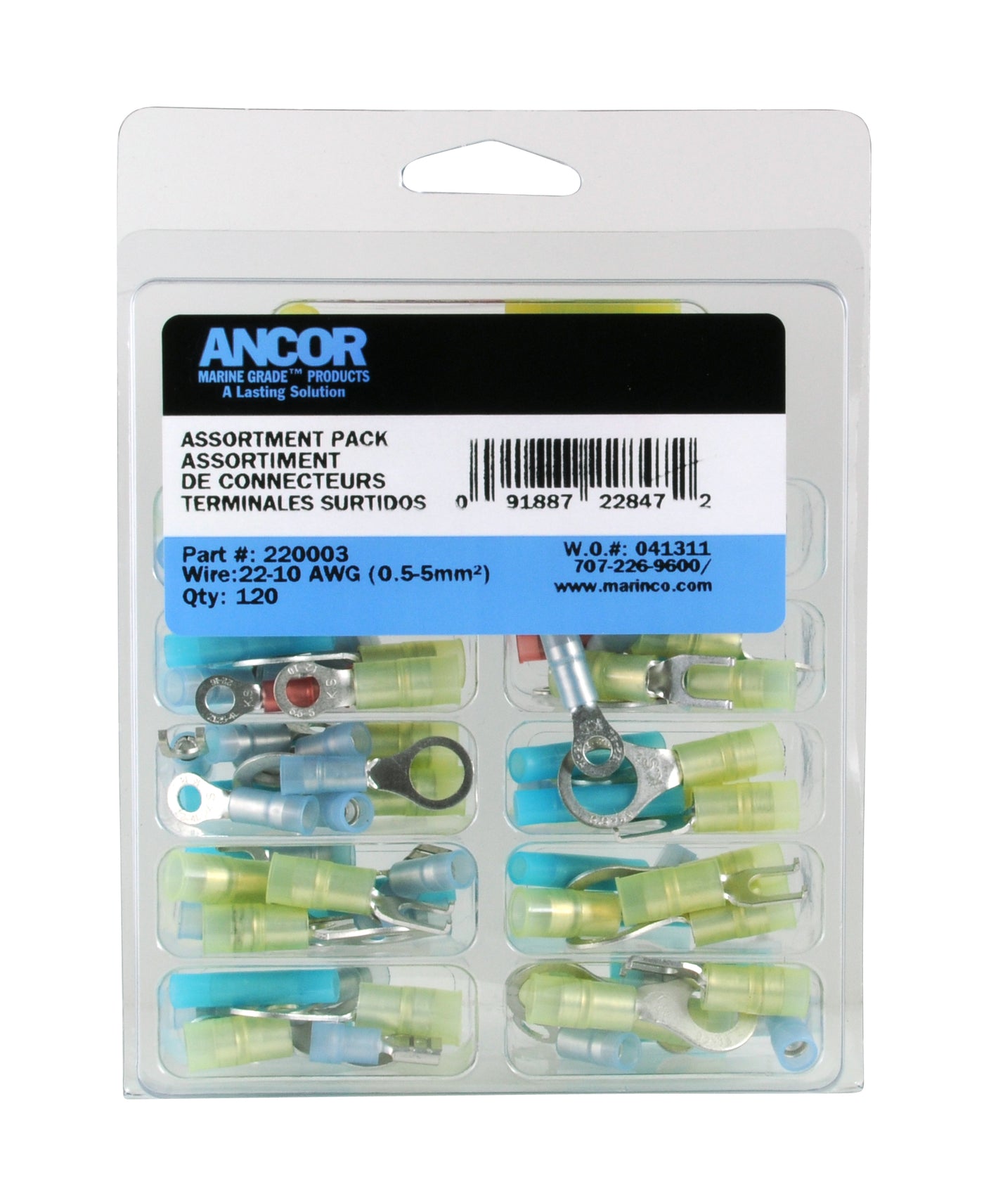 Ancor 220003 Kit - Nylon Connectors - 120pc