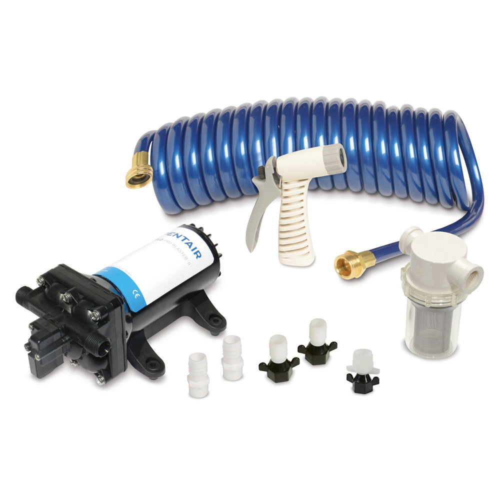 Shurflo by Pentair 4358-153-E09 PRO WASHDOWN KIT II Ultimate - 12 VDC - 5.0 GPM - Includes Pump, Fittings, Nozzle, Strainer, 25' Hose