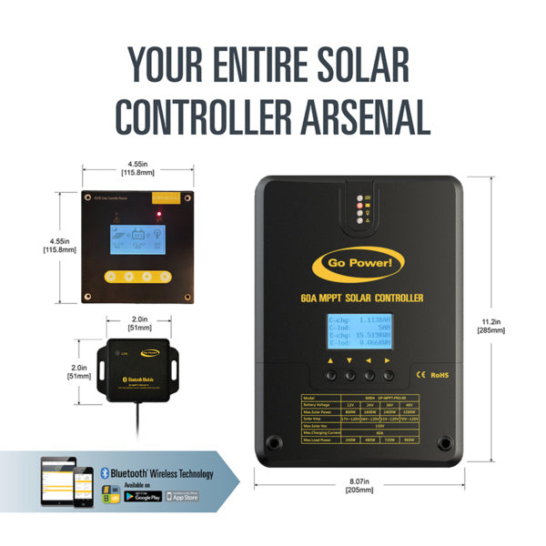 Go Power 60 Amp MPPT Solar Controller