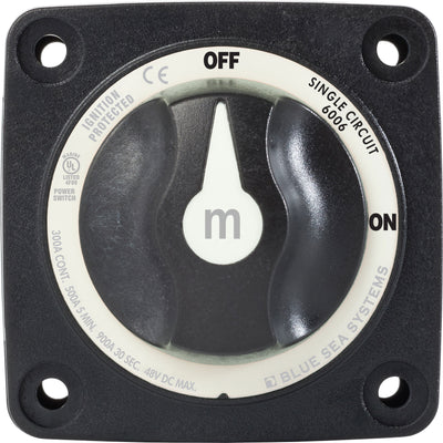 Blue Sea 6006200 m-Series Mini On-Off Battery Switch with Knob - Black