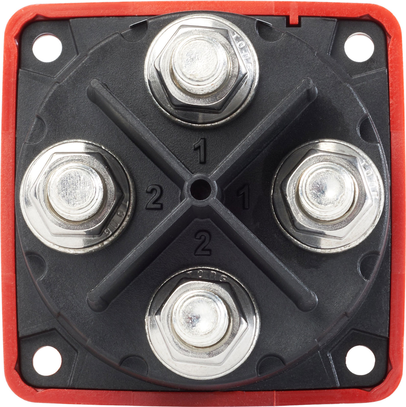Blue Sea 6011 m-Series Mini Dual Circuit Plus™ Battery Switch - Red