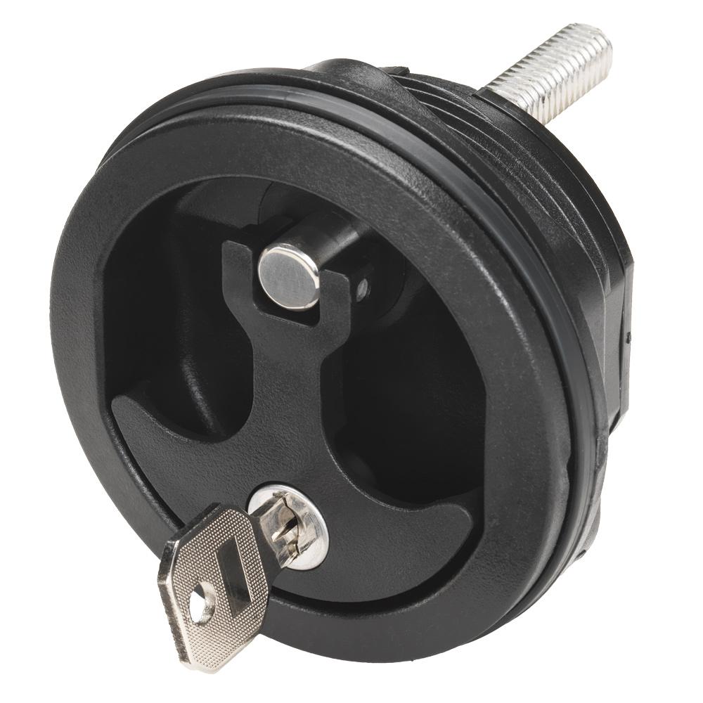 Whitecap (8726BC) Compression Handle Black Nylon Locking 1/4 Turn