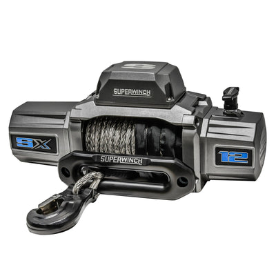 Superwinch 1712201 SX12SR 12V DC 12,000lb Synthetic Rope Winch