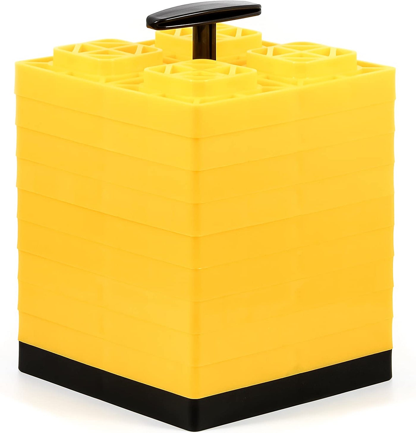 Camco 44512 FasTen Leveling Blocks - w / T-Handle,2x2,Yellow 10 pack Bilingual