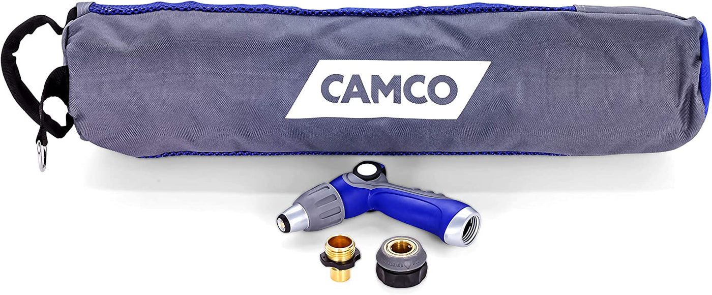 Camco 41982 40-Foot Coiled Hose and Spray Nozzle Kit