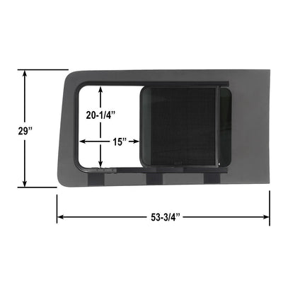 AM Auto Passenger Side Sliding Window for Ford Transit | FT14-RS1-FHSS P