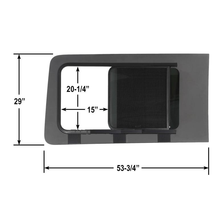 AM Auto Driver Side Sliding Window for Ford Transit | FT14-LS1-FHSS P