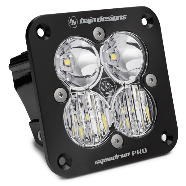 Baja Designs 491003 Flush Mount LED Light Pod Black Clear Lens Driving/Combo Pattern Squadron Pro