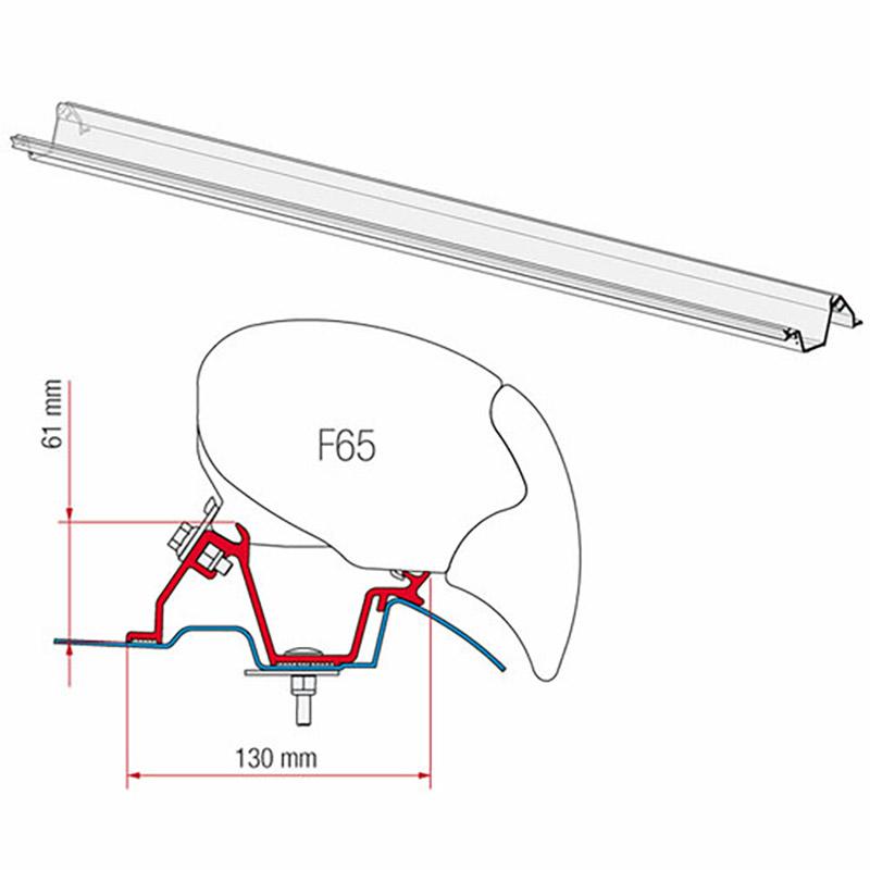 Fiamma Mercedes Sprinter 144″ F65 Eagle 319 Awning Bracket | (98655Z029)