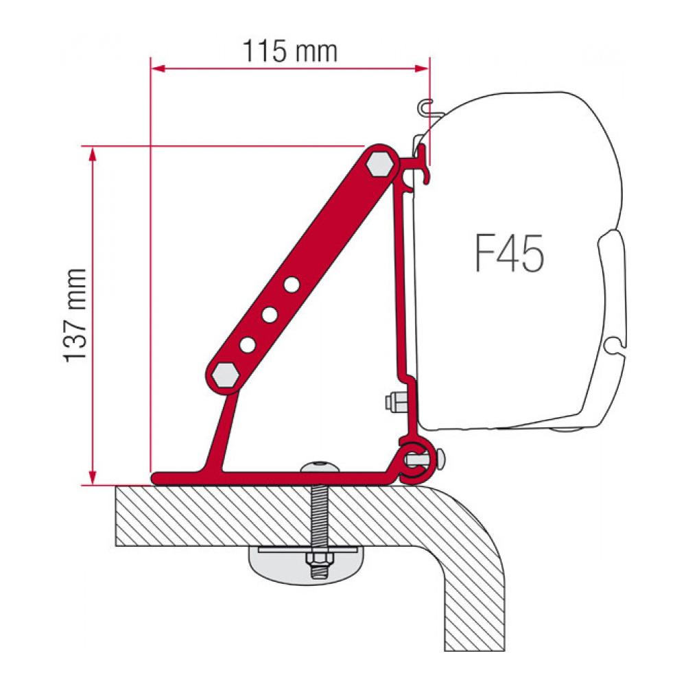 Fiamma Universal Roof Mounting Bracket for F45S Awning | (98655-316)