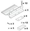 Fiamma Standard Flat Roof Adapter Bracket for F65S/F80S Awning | (98655-855)
