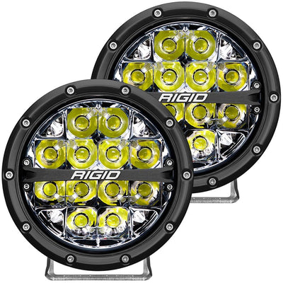 RIGID Industries 36200 360-Series 6″ LED Off-Road Fog Light Spot Beam w/White Backlight