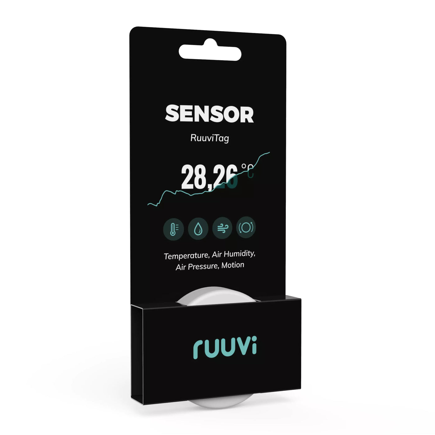 Ruuvi RuuviTag Wireless Bluetooth Temperature, Humidity, Air Pressure and Motion Sensor