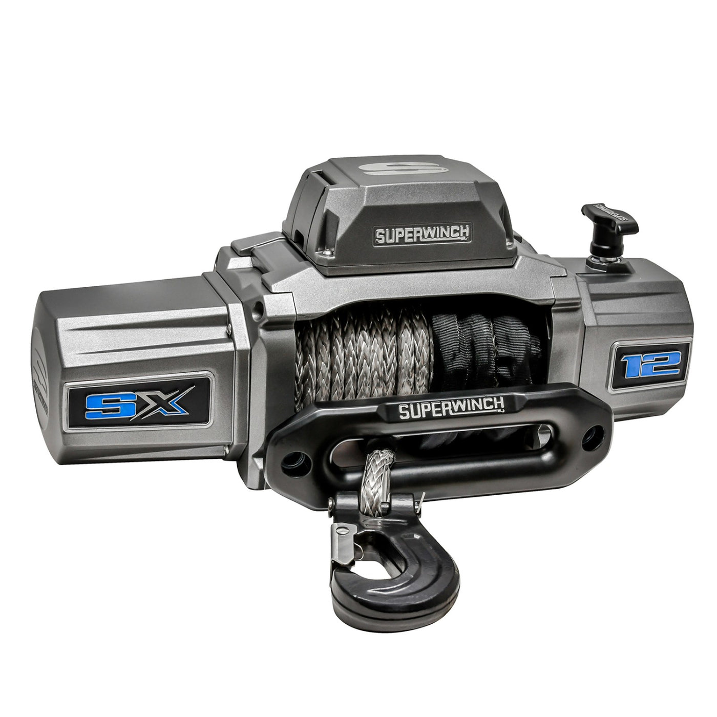 Superwinch 1712201 SX12SR 12V DC 12,000lb Synthetic Rope Winch