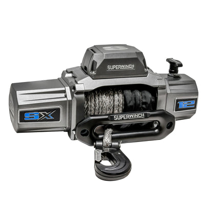 Superwinch 1712201 SX12SR 12V DC 12,000lb Synthetic Rope Winch